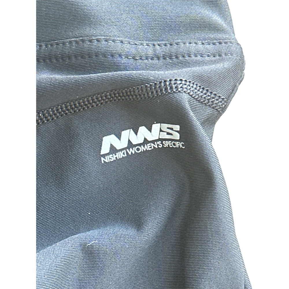 Nishiki Womans Specific Black Capri Padded Cycling Pants 86%Poly/14%SpandSizeMD - Picture 5 of 9